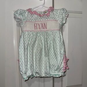 “Ryan” smocked bubble